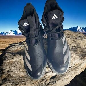 Adidas Men's Black and White Athletic Shoes